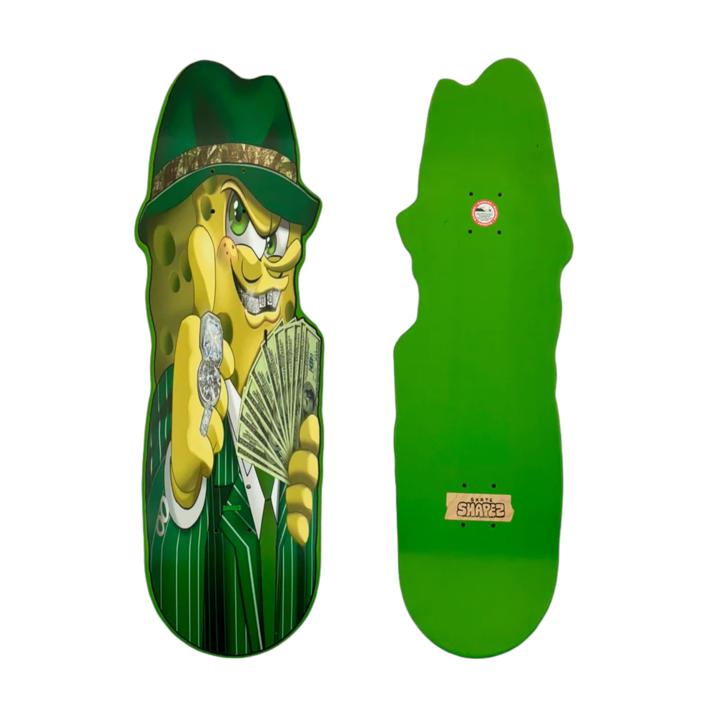 Wholesale Gangster Spounge Shaped Skateboard Deck