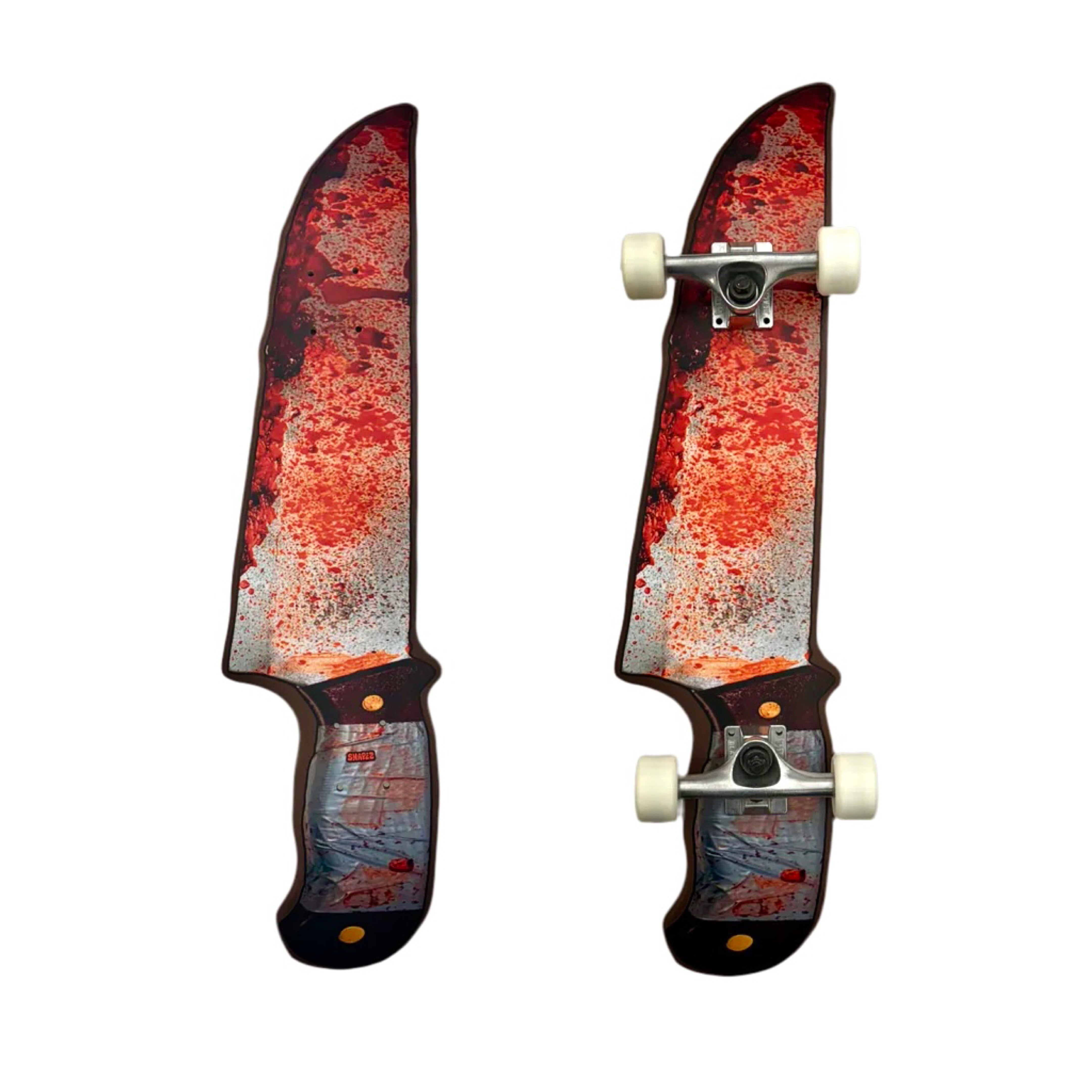 Wholesale Bloody Knife Shaped Skateboard Deck