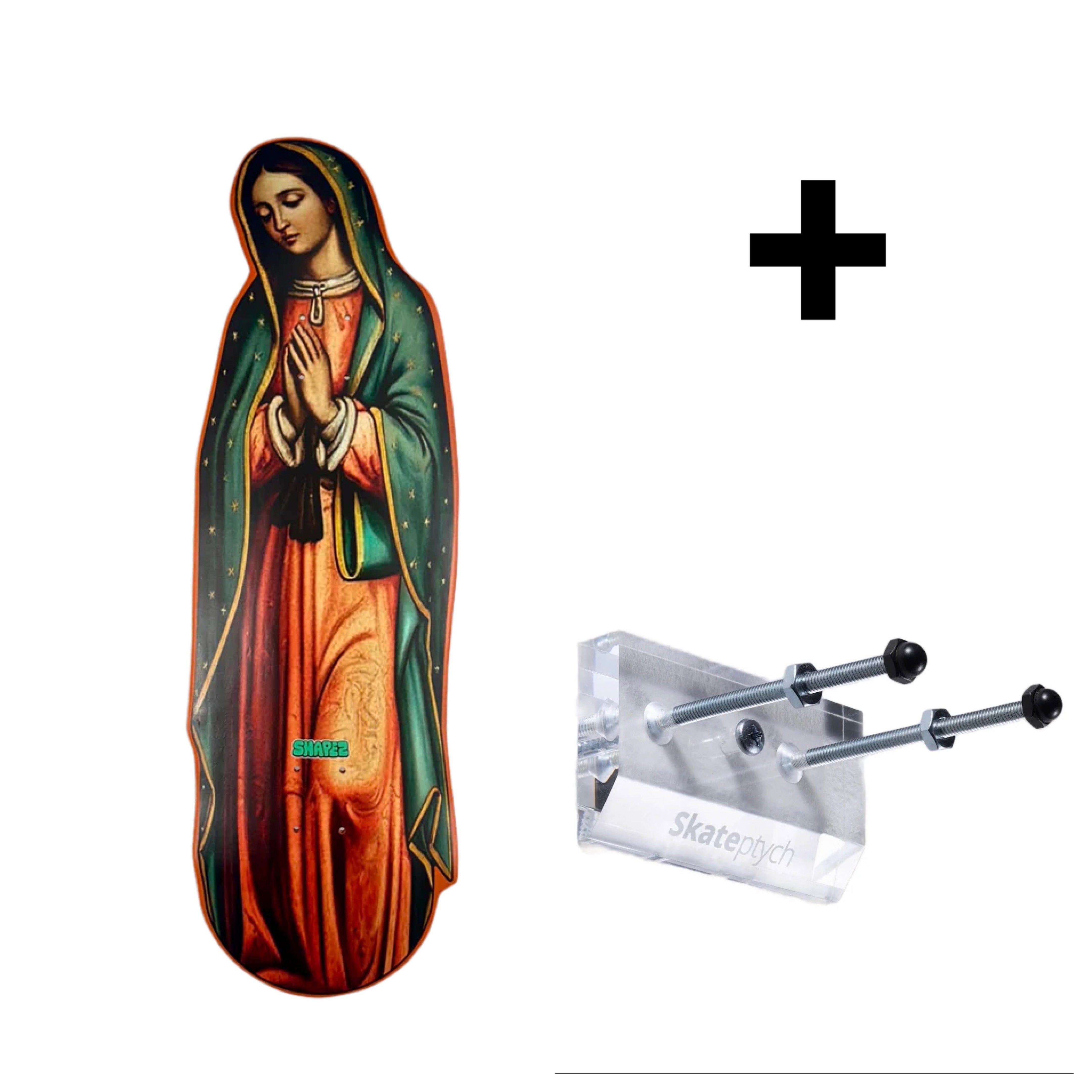 Wholesale Virgin de Guadalupe Shaped Skateboard Deck