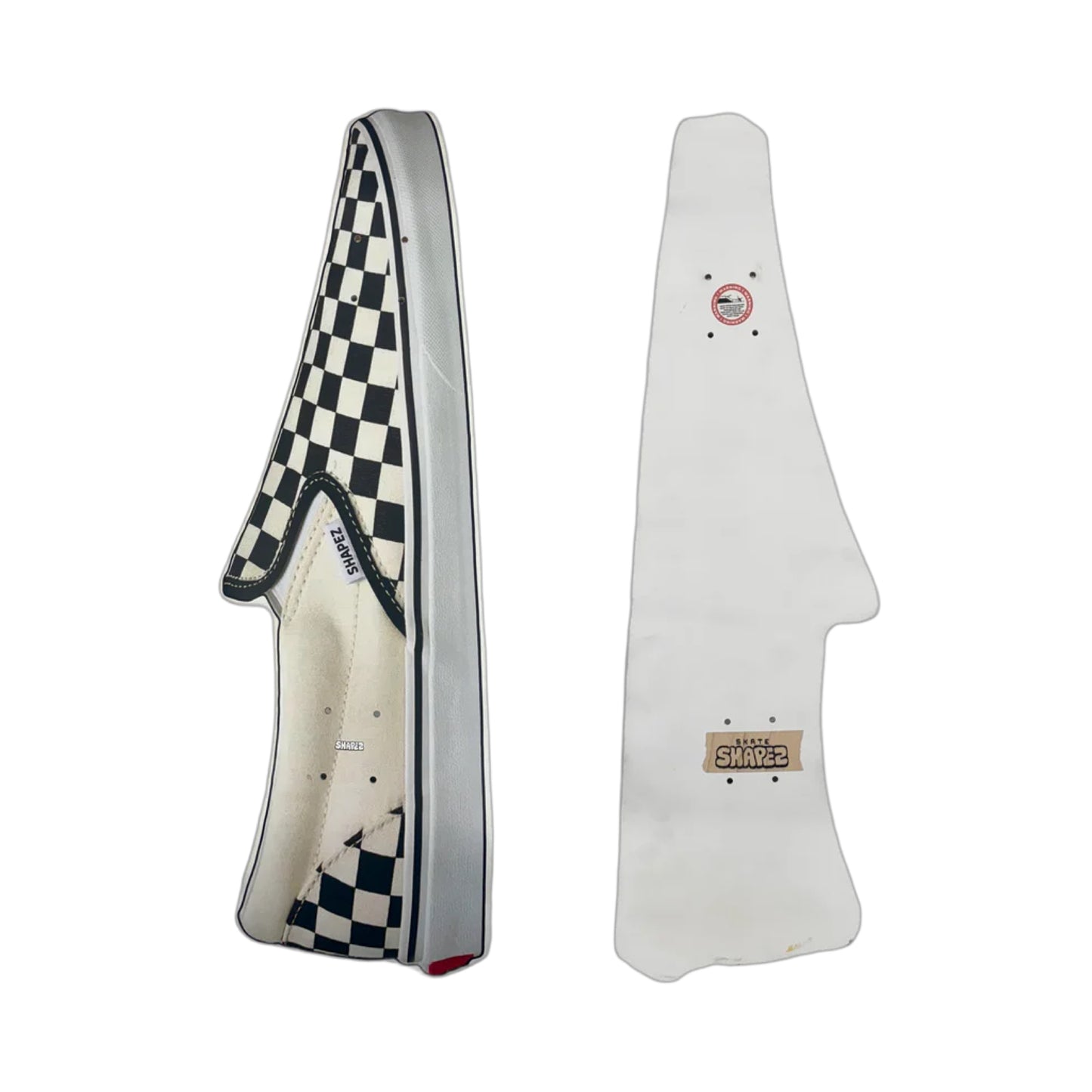 Checkered Shoe Shaped Skateboard