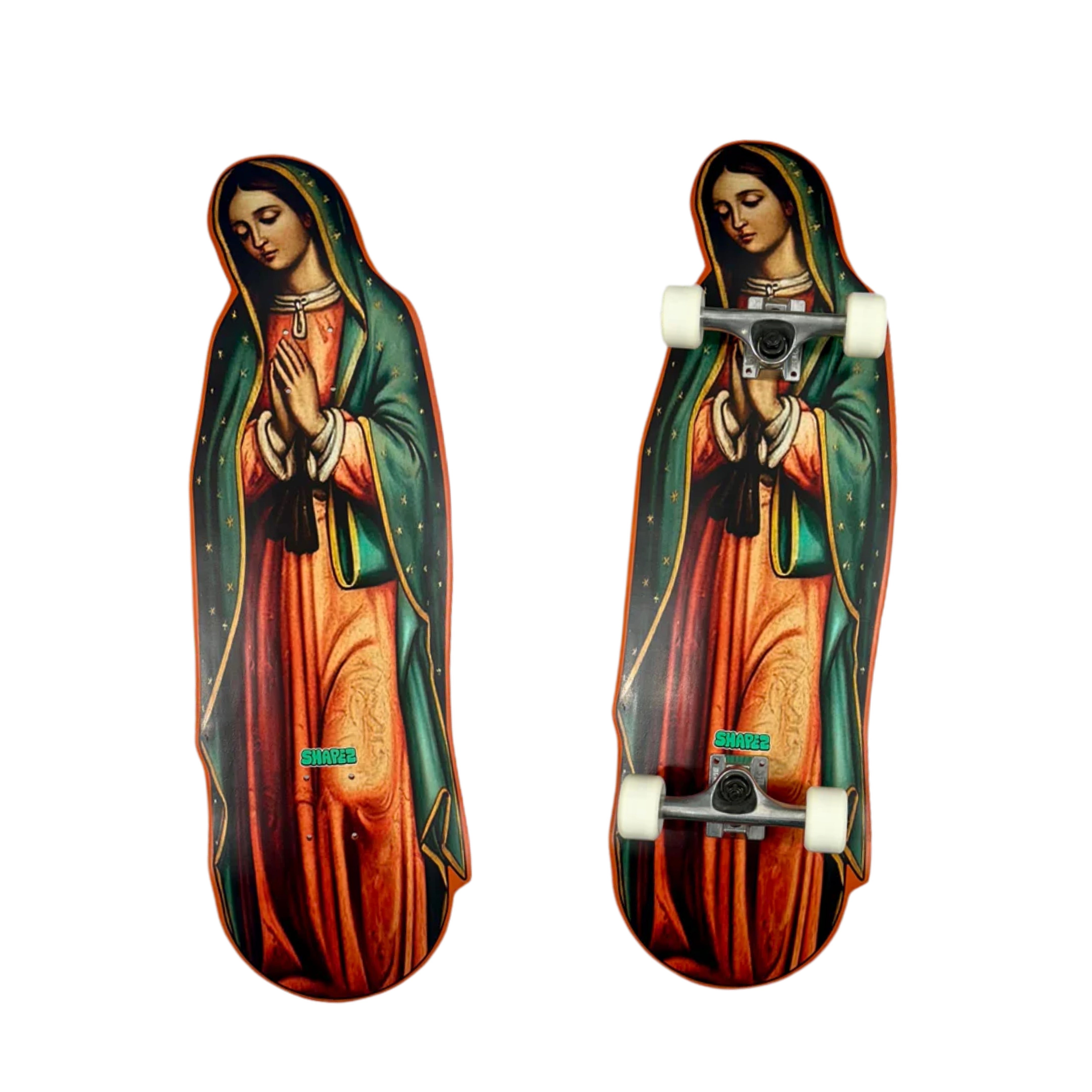 Wholesale Virgin de Guadalupe Shaped Skateboard Deck