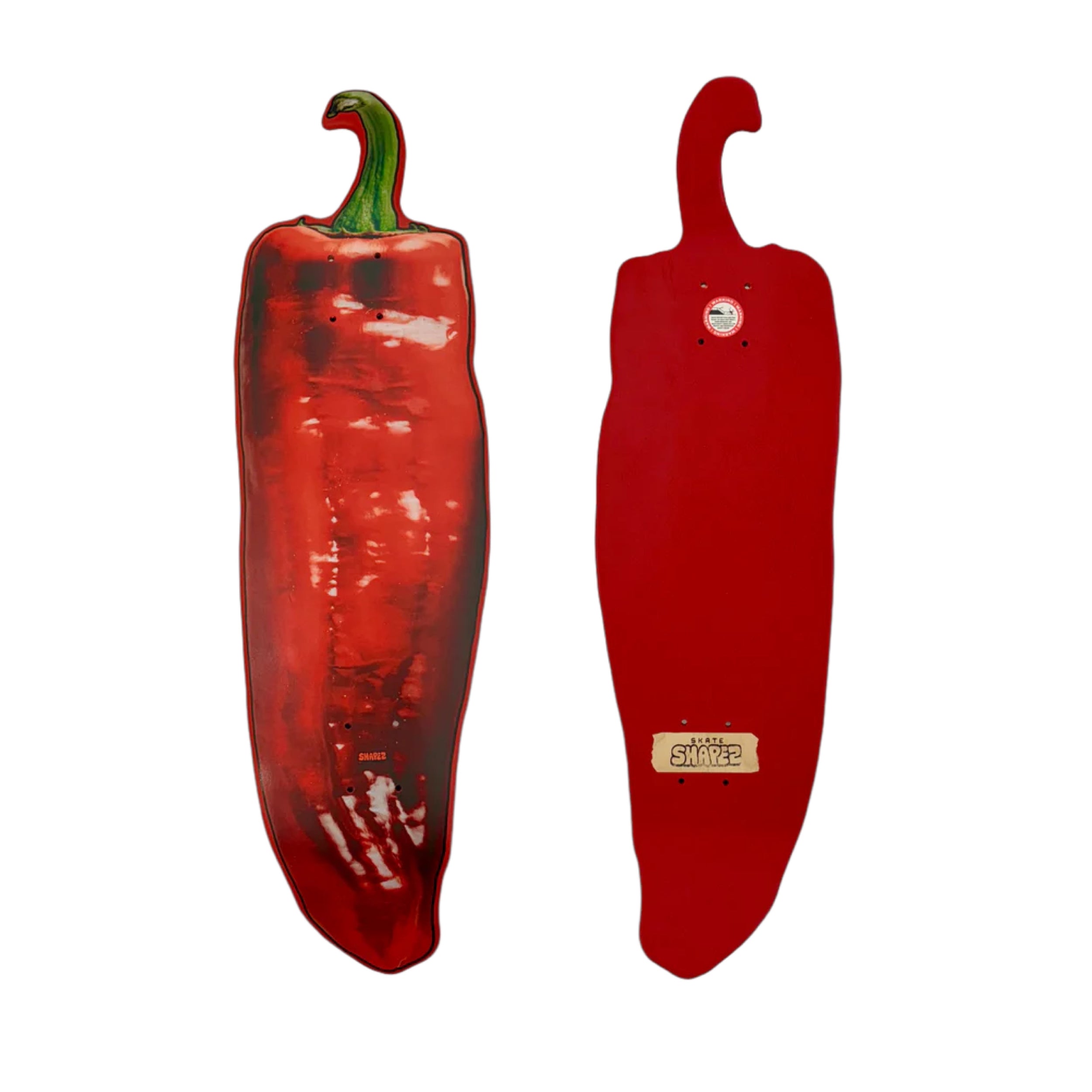 Wholesale Red Pepper Shaped Skateboard Deck