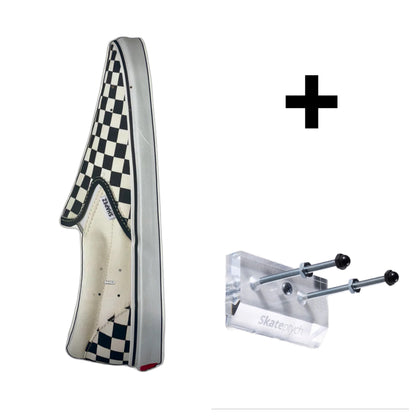 Checkered Shoe Shaped Skateboard