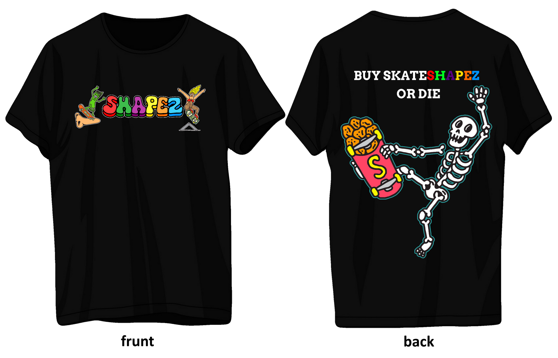 Skate or Die - Sweet Skater T-Shirt by Akiwa - The Shirt List